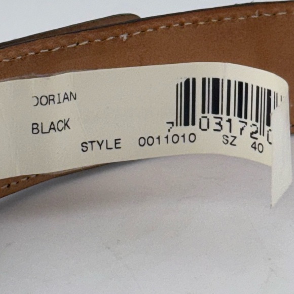 Martin Dingman Dorian Black Leather -Grain Belt Size 40​​ - Picture 10 of 10